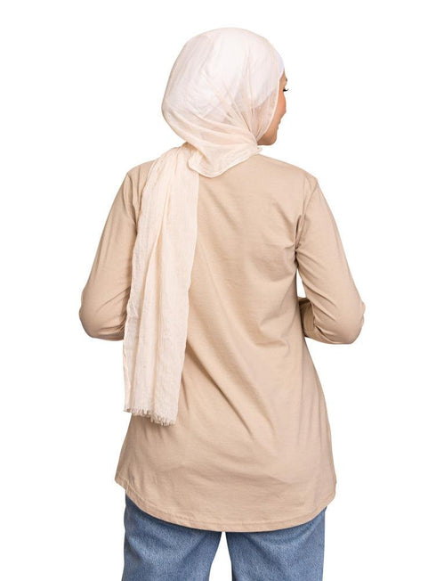 Latte Printed Long - Sleeve Design 39 - Khotwh